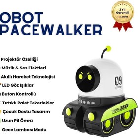 Resim Hızlıstore ROBOT SPACEWALKER Akıllı Yürüyen Işıklı Müzikli Oyuncak Robot, Hareketli Kollar, Ses Efektleri, Çocu 