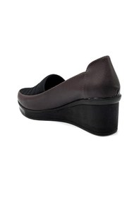 Resim Kindep Dolgu Topuklu Streç Kadın Ayakkabı Kahve Kahve 