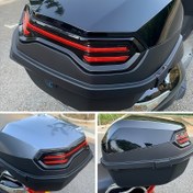 Resim 1 Adet Arazi Motosikleti Kılıfı Kilitlemeli, Su Geçirmez ve Çizilmeye Karşı Dayanıklı ABS Malzeme, Ayarlanabilir Kayış, Büyük Taban Plakası, Kolay Kurulum - Motosikletleri Hava Koşullarından Koruma İçin İdeal, Şık Siyah Kaplama 