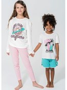 Resim For You Kids 4 Lü California Donut Care Desen Pijama Takımı 