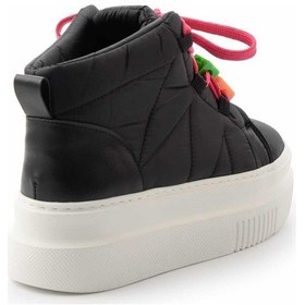 Resim Siyah Beyaz Kadın Bot & Bootie K02791095367 Siyah 