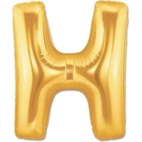 Resim Altın Sarısı Folyo Harf Balon 1 Metre 