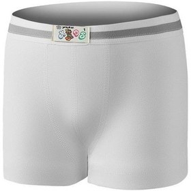 Resim 12 Adet Yıldız Erkek Çocuk Ribana Boxer Beyaz 30 
