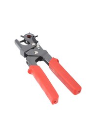 Resim Deri Delgeç Çok Fonksiyonlu 6 Yuvarlak Delik Delme Pensesi Manuel Kemer Sıkıştırma Aleti 