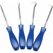 Resim Aubyhe 4'lü Çelik Tırnak Seti - Tamir, Lastik Taş Temizleme, Fosforlu Kartuş Dolum Ve Mekanik İşler İçin El Aleti 