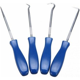 Resim Aubyhe 4'lü Çelik Tırnak Seti - Tamir, Lastik Taş Temizleme, Fosforlu Kartuş Dolum Ve Mekanik İşler İçin El Aleti 