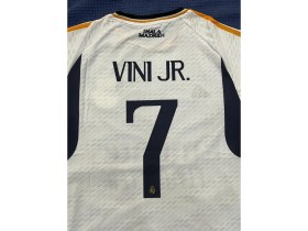 Resim Vini Jr.real Madrid Kısa Kol Iç Saha 7 Numara Forma 