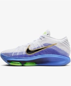 Resim Nike Air Zoom G.t. Hustle 3 Basketball Shoes Erkek Basketbol Ayakkabısı Mavi Beyaz Mavi 