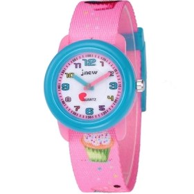 Resim Jnew A369-86306 Çocuk Şerit Kuvars Saat Pembe (Yurt Dışından) 