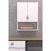 Resim Ünüvar Konsept Relax Makina Üstü Dolap, Banyo Dolabı, Çamaşır Dolabı, Havlu Dolabı, Kapaklı Dolap - Beyaz 