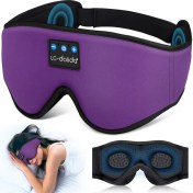 Resim Lc-Dolida 3D Uyku Maskesi - Bluetooth Kablosuz Müzik - Menekşe 