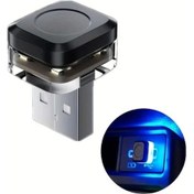 Resim Tongdashop Usb Güçlü Mini 1 Adet Mavi Led Ortam Aydınlatma - Araç İç Dekorasyon Lambası 