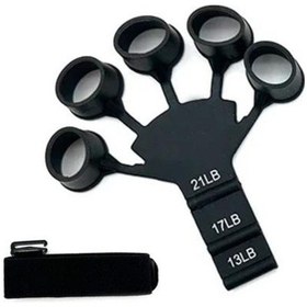 Resim Petinka Esneyebilen Bilek Ve Kol Geliştirici Kavrama Güçlendirici El Parmak Spor Aparat Siyah 