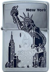 Resim Zippo New York Lady Liberty Dizayn Çakmak 