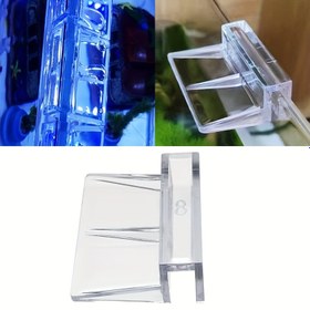 Resim 1 adet Balık Tankı Tutucu, Akvaryum Cam Sabitleme Kapak Klipsi Kelepçe Tutucu, Lamba Filtre Varil Tutucu Aksesuarı, Balık Tankı Kapak Braketi Rafı, Akrilik Destek Çerçevesi, Akvaryum Braketi, 6MM 8MM 10MM 12MM 