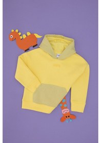 Resim U.S. Polo Assn. Kız Çocuk Sarı Kapüşonlu Sweatshirt 50290706-VR044 