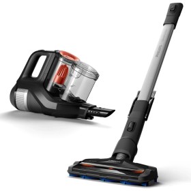 Resim Philips Speedpro Max Kablosuz Dik Süpürge, 2'si 1 Arada: Dikey& El Süpürgesi, 360 Derece Emiş Başlığı, 65 Dakika Çalışma Süresi, Powercyclone 8, Koyu Siyah- Luciole Beyaz Aplik Lambader 