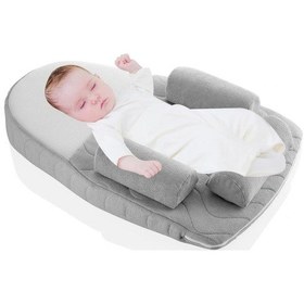 Resim Babyjem Kiraz Çekirdekli Düz Kafa Fonksiyonlu Reflü Yastığı Gri 