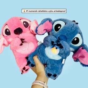 Resim Meanyou Nefes Alan Peluş, Uyku Arkadaşım Stitch Oyuncak Ayıcık, Peluş Oyuncak - Mavi 