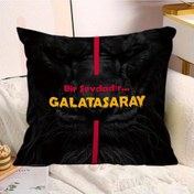 Resim 1 Adet Galatasaray Futbol Kulübü Yastık Kılıfı - Türkçe Yazılı & Takım Renkleri, Fermuarlı Kumaş Örtü, Makinede Yıkanabilir Polyester Dekor, Oturma Odası ve Ofis İçin, Hediye - Galatasaray Taraftarları Ev Dekoru, Modern Tekstil Sanatı, Çift Yüz Baskılı, Spor Fanatiklere Özel, Dayanıklı Kumaş, Dekoratif Yastık Kılıfı, Çağdaş Tasarım 