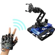 Resim Hiwonder Tankbot Track Robotik Kollu Robot Araba STM32 Programlama (Somatosensoriyel Eldiven Dahil) 