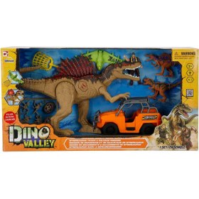 Resim Sunman Oyuncak Dino Valley T-Rex Attack Oyun Seti - Kahverengi - Kahverengi / Standart 