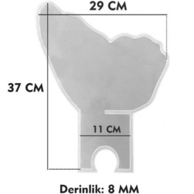 Resim Epoksi Silikon Kalıp Kuran-I Kerim Kelebek Model Çift Rahle Kalıbı 