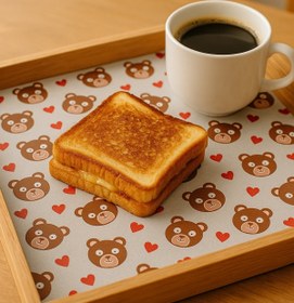 Resim tugce shopping Özel Desenli 100 Adet Sunum Kağıdı Gazete Vintage Gazete Kağıt Mutfak Kafe Sunum Sofra Ayıcıklı 