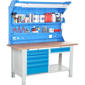 Resim Star Çelik Atölye Çalışma Tezgahı (1600 x 720 x 830-930/1844 mm) 