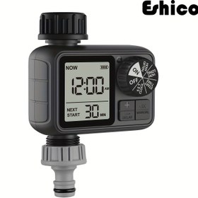 Resim 1 adet Eshico M02 Programlanabilir Hortum Sulama Saati, Manuel/Otomatik Modlar ile Plastik Sulama Sistemi, 3/4" AB Standart Konu, Kuru Pil ile Çalışır, Pil Dahil Değildir 