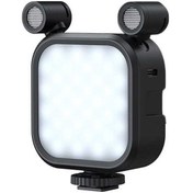 Resim Pazly Led Çift Mikrofonlu Cep Dolgu Işığı Siyah - Profesyonel Aydınlatma 