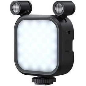 Resim Pazly Led Çift Mikrofonlu Cep Dolgu Işığı Siyah - Profesyonel Aydınlatma 