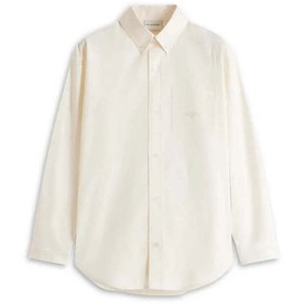 Resim American Rag Cie 100% Pamuk Uzun Kollu La Chemise Oxford Gömlek - Drôle Nakışlı Detaylar 