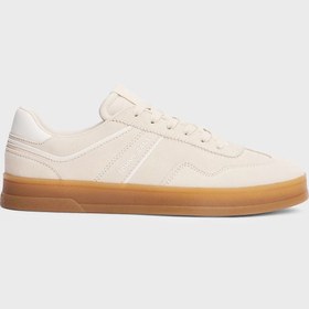 Resim Tommy Hilfiger Kadın Bej Greenwich Süet Sneaker 
