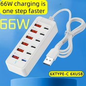Resim 1 Adet 12 Portlu 66W Hızlı Şarj, Kompakt Tasar ım Akıll Telefonlar Tabletler Dizüstü Bilgisayarlarda Masa Ütü USB G üçlü Hub ve Veri Aktarmaya Uyumludur. Ev/Ofise İş Istasyonu Çok Fonsiyonel Bağlan tik N oktalari Tel ef on Tablo, Iş Ístan osu Erizi ,Ev Ofisi Kurulumu Ta nkablosuz S aç ıcı, M odern Te knoloji Er iz, Dayan klı Yapıs ıyık g uc luk Da ym itimi ak ll tele fon, ön çekim ist asyonu, ılta portlı s ac harger Ög rencil er teknoliji heveska r 