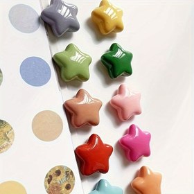 Resim 10 Yıldız Şekilli Buzdolabı Mıknatıs - Plastik Malzeme, Ev Dekoru için Mini Sevimli Fridge Magnet, Beyaz Tahta & Fotoğraf Mesaj Tutucu, Vintage Buzdolabı Mıknatıslar,Kanada Buzdolabı Mıknatıs Hatıralar,Ülke Buzdolabı Mıknatıs,Buzdolabı Mıknatıs,Buzdolabı için Çiçek Mıknatıslar 