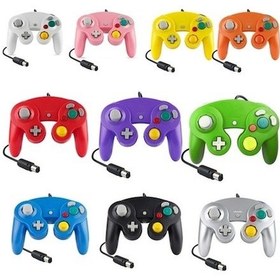 Resim Ankatek Wii Ürün Titreşimli Oyun Kumandası: Nintendo Ngc Mavi Kablolu Kontrol Cihazı, 2 Adet - Tek Renk Oyun Nokta Denetleyicisi 