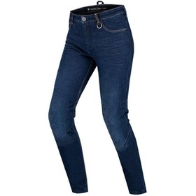 Resim Genel Markalar Devon Kadın Korumalı Denim Motosiklet Pantolonu Mavi 