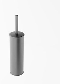 Resim Paslanmaz Çelik Mat Siyah Wc Fırçası, 304 Kalite Tuvalet Fırçası, Yıkanabilir Ömür Boyu Kullanım 