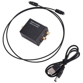 Resim Crackedice Dijitalden Analoga Ses Dönüştürücü Optik Fiber Ses Kod Çözücü 