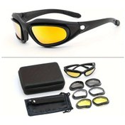 Resim Xuweiwei Protective Goggles Pc Set Xc C5 Polarize Motosiklet Gözlüğü 4 Değiştirilebilir Lens 