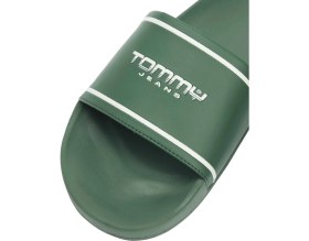 Resim Tommy Hilfiger Tommy Hılfıger Erkek Marka Logolu Günlük Kullanıma Uygun Yeşil- Terlik EM0EM01723 Mbl 