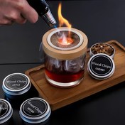 Resim 1 Set Premium Ahşap Kokteyl Şişesi Seti Estetik Aksesuarlar ile - 2 Şişe, 2 Pipet, 2 Jigger, 2 Muddler, 2 Jigger, 2 Muddler, 2 J 