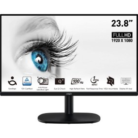 Resim MSI 23.8" Pro MP245V 1920X1080 (Fhd) 16:9 Flat Va 100Hz 1Ms Adaptıve-Sync Monitör 