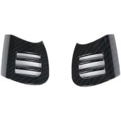 Resim F55 F56 F57 Hatchback Aksesuarları İçin Araç Hava Çıkış Kapağı Trim Çıkartması Abs Karbon Fiber Karbon Fiber Desen 