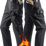 Resim Erkekler için Dayanıklı Rüzgar Geçirmez Pantolon - Yırtılmaya Karşı Termal Snowboard ve Bisiklet Pantolonu, Çoklu Kullanışlı Cepli Zeytin Yeşili - Hiking, Kampçılık, Motosiklet Sürüşü İçin - Makinede Yıkanabilir Soğuk Hava Kıyafeti, Dış Aktiviteler, Fonksiyonel Cep Detayları, Sağlam Kumaş, Outdoor Tutkunlar 