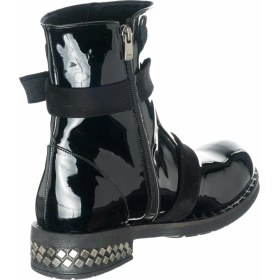 Resim Costo Shoes K111-1 Siyah Rugan Kadın Büyük Numara Bot Çizme 
