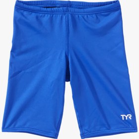 Resim Durafast Elite® Boy's Jammer Swimsuit | Solid 428 Royal - 24 
