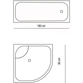 Resim Zethome Jackline Banyo Duş Perdesi 6020 Tek Kanat Pembe 1X180X200 