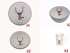 Resim Porland Winter Kahvaltı ve Servis Takımı 2 Kişilik 8 Parça 